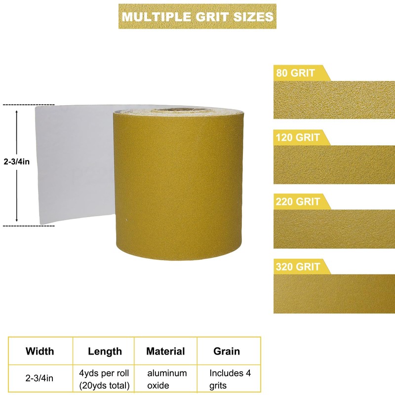 Total 20 Yards Long Continuous Roll Kit - Grit PSA