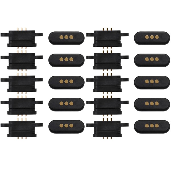 Roundsky 10 Pairs Spring Loaded Magnetic Pogo Pin Connector 3