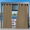 Easy-Going Outdoor Curtains Waterproof Windproof Weatherproof Curtain for Patio, Cabana,