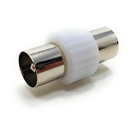 MainCore TV Aerial Cable Male To Male RF Coaxial Joiner Coupler Adapter Plug