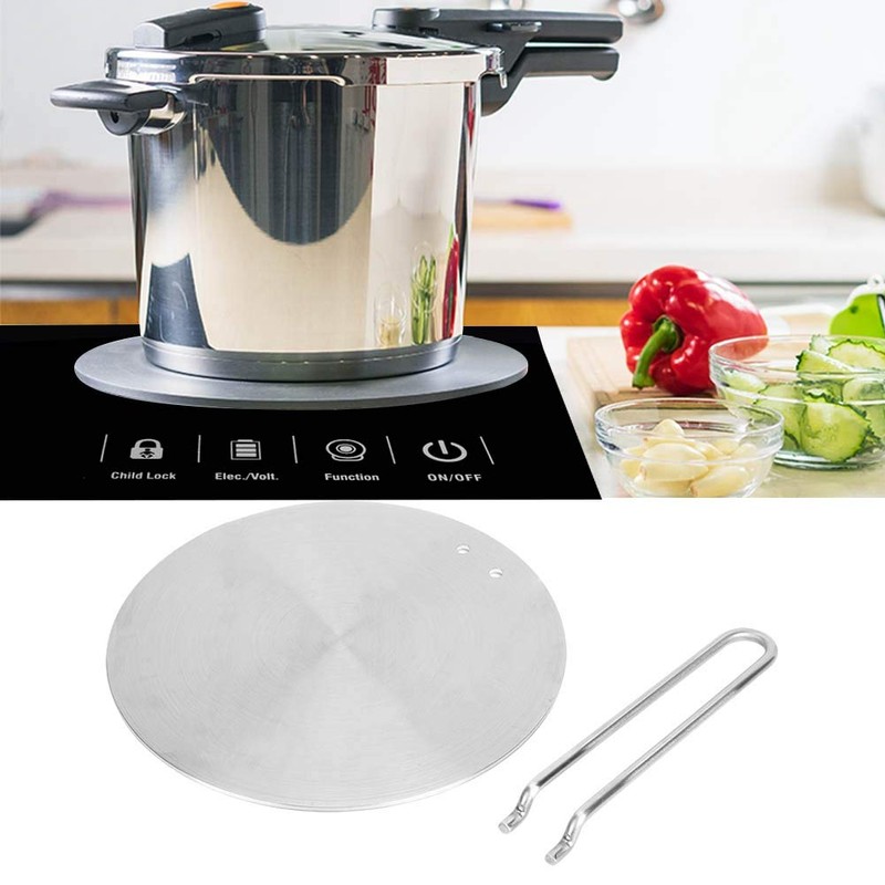 Heat Diffuser,Stainless Steel Induction Diffuser Plate with Foldable Handle for