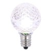 Vickerman G30 LED Purewht Bulb E12 Nickel Base.45W, Package of 25