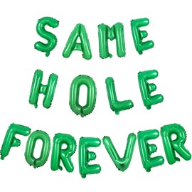 Wonmelody Golf Bachelor Party Decorations for Men Same Hole Forever Balloons Banner Party Decor for Bachelor Green Gray Balloons Bachelor Party Golf Themed 30th 20th Birthday Party Decorations