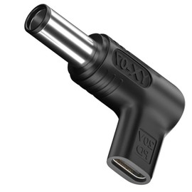 Fleurise USB C to 7.4x5.0mm 19.5V DC Adapter, 100W PD USB Type C to DC Adapter Compatible for HP Laptop Charger