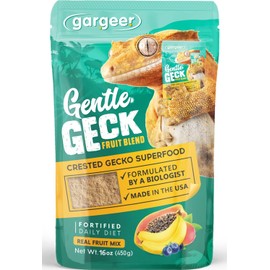 Gargeer 16oz Complete Crested Gecko Food Diet. Premium Ingredients Mix, Ready to Use Freshly Made Powder. Unique Superfood Formula, Developed & Made in The USA. Enjoy!