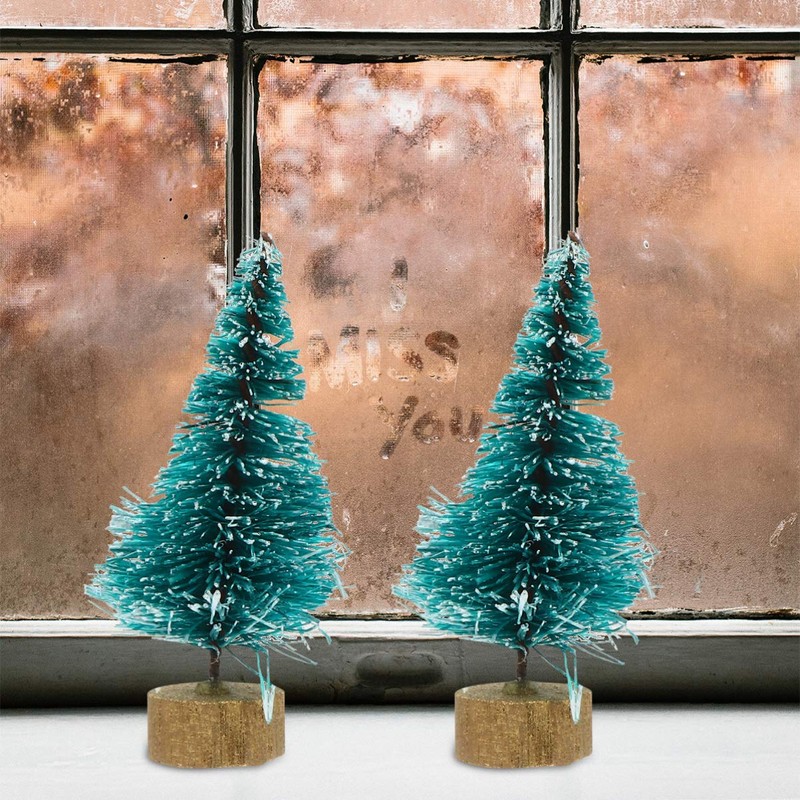 VORCOOL Christmas Tree Mini Tabletop 24 Pcs Small 4cm Decorative