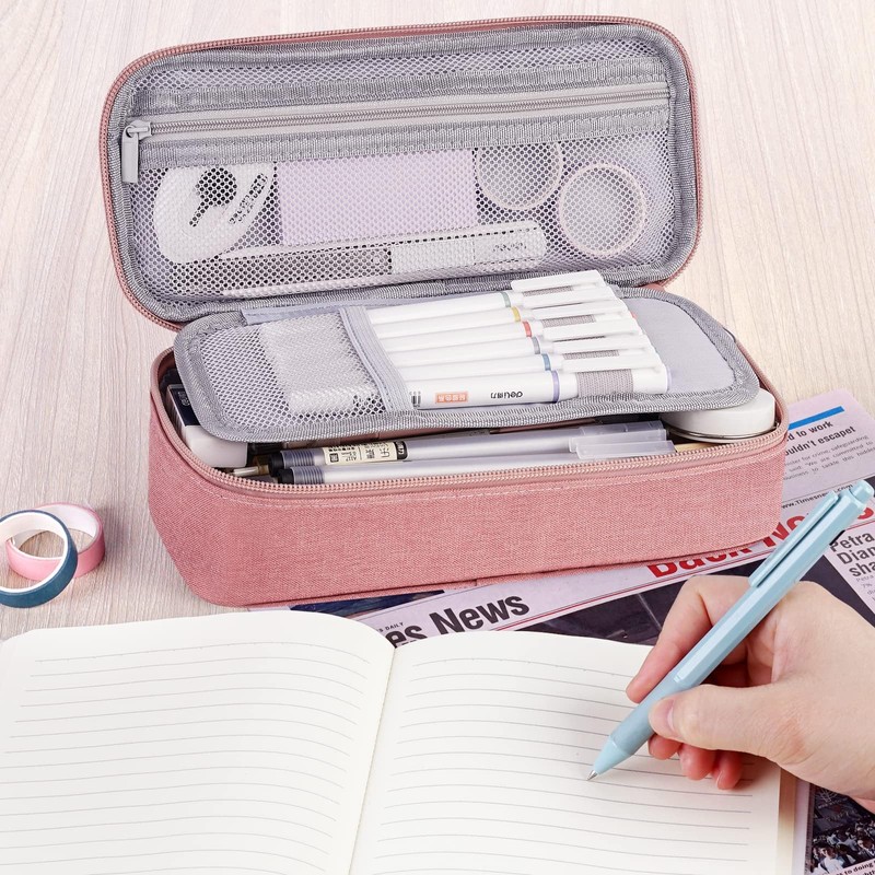 Horizontal Writing Pencil Bag - Large Pencil Case, Pencil Pouch