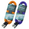 keepdrum mc001xx-10m Microphone Cable 3-Pin XLR 10m Orange Purple Pack
