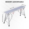Portable Scaffolding, Adjustable Folding Work Platform, Heavy Duty Galvanized Scaffold