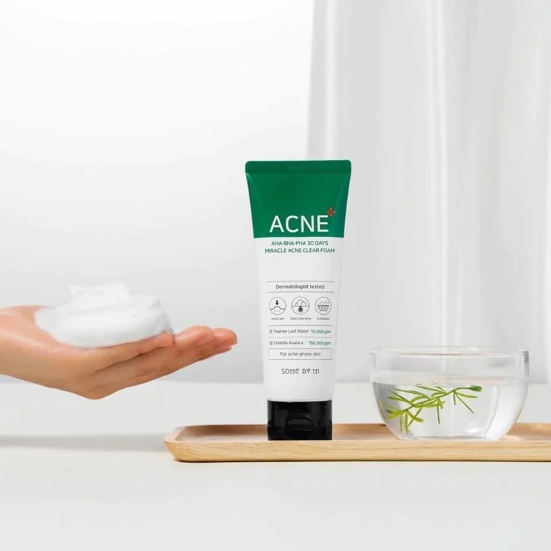 Espuma Limpiadora Some Miracle Acne Foam 100ml Antiacné Rostro