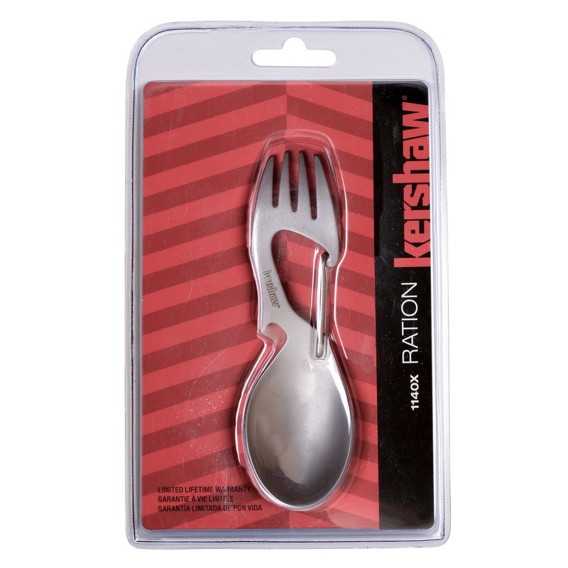 Kershaw Ration Multi-Tool Spoon Fork Combo, 3Cr13MoV Stainless Steel Unibody