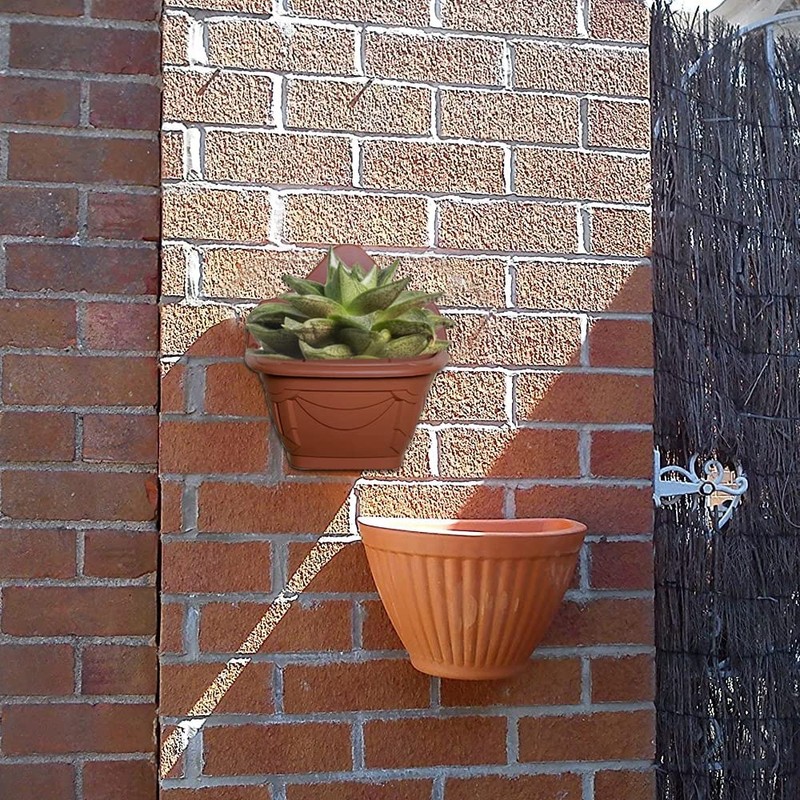 PHG Stylish Wall Flower Planters | Elegant Outdoor Plastic Planters