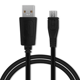 CELLONIC® USB Kabel 1m für Tomtom Via 62, Via 52, Via 135, 400, GO 510 (2013) 520 (2016) 5200, GO 610 6100, GO 620 GPS Navigator Ladekabel Micro USB auf USB A 2.0 Datenkabel 1A schwarz PVC