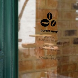 Customized Storefront by Appointment Logo Decal - Customized Door Signs for Office - Business Window Decals - Name Business Shop - Front Glass Door Vinyl Decal Sticker 15x23