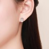 NEWL 925 Sterling Silver Guardian Angel Exquisite Stud Earrings for
