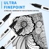 craftinova Black Ultra Fine Point Permanent Markers, Extra Fine Tip,