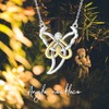 SIMONLY Celtic Knot Angel Pendant Necklace 925 Sterling Silver Celtic