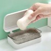 Itisyou Soap Box Portable Soap Case with Lid and Drainer,