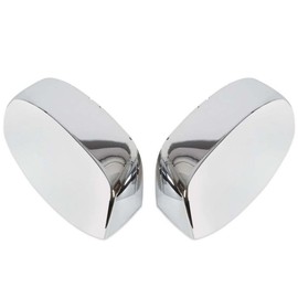 S SIZVER Replacement Clip-On Triple Chrome Top Mirror Cover Cap Overlay Trim Set Compatible with 2007-2013 Chevy Silverado 1500 2500 3500 Tahoe Suburban Sierra 1500 Yukon Escalade Van