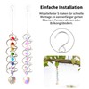 COZERI Pack of 2 Crystal Suncatcher Wind Chimes with Spiral