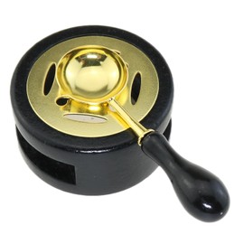 MEETOOT Wax Seal Heater with Melting Spoon Vintage Furnace Tool for Beads Stamps Envelopes, Black
