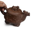 Teapot Chinese Dragon Turtle Auspicious Zisha Clay Gongfu Teapots for