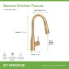 Symmons S-2302-BBZ-PD-1.5 Sereno Single-Handle Pull-Down Kitchen Faucet in Brushed Bronze