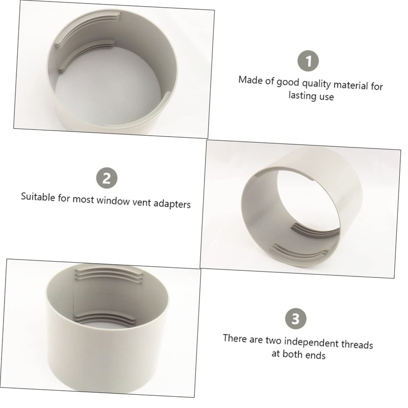 Levemolo Exhaust Hose Coupler for Air Conditioner Left Right Rotation