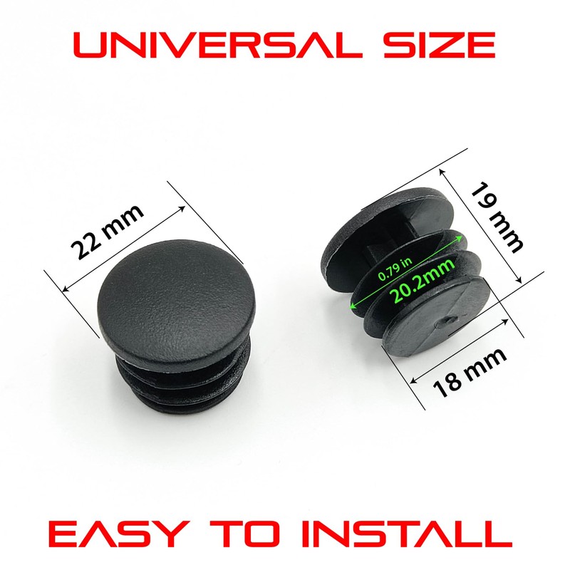 ONIPAX Plastic Handle Bar End Plugs 12pcs Caps for MTB