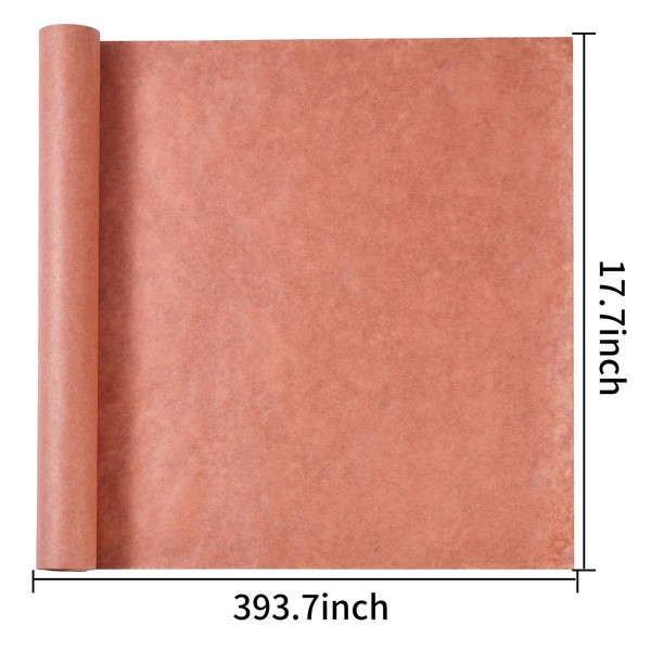 XKDOUS Pink Butcher Paper Roll Unwaxed 17.7 Inch x 33