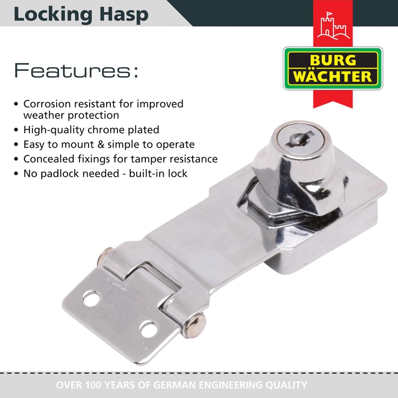 Sterling LGH100 LGH Locking Hasp, Grey