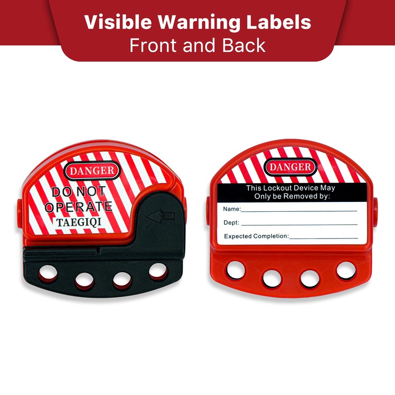TAEGIQI 2 Pack Lockout Tagout Cable Lock,7.9ft Adjustable Cable Lock,Steel