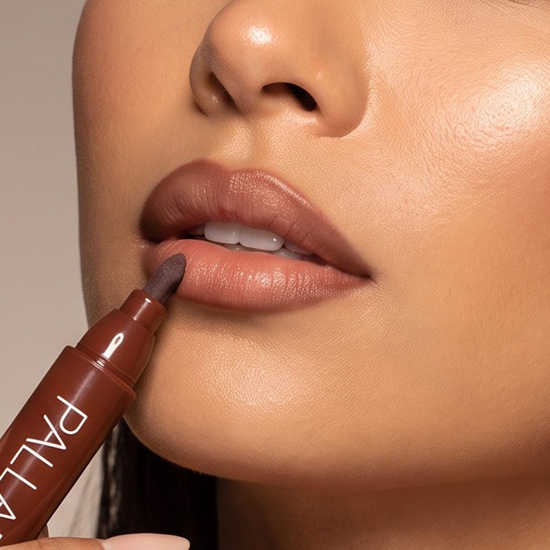 Palladio Tinte labial, fórmula impermeable hidratante, cacao
