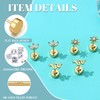 Dochais Flat Back Stud Earrings for Women and Men, Hypoallergenic