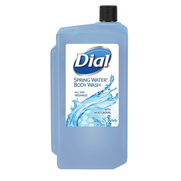Dial-1148484 Spring Water Body Wash, 1L Refill Cartridge (Pack of 8)