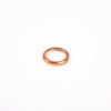 Unbranded Orange Aluminum Push Start Stop Button Trim Ring For