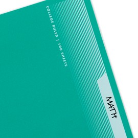 Mead Spiral Notebooks, Pack of 5, 1-Subject, College Ruled Paper, Plastic Cover, 8-1/2" x 11", 100 Sheets, Black, Yellow, Red, Blue and Green (820299)