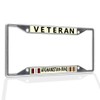Fastasticdeals Metal Insert License Plate Frame Veteran Afghanistan-Iraq Weatherproof Car