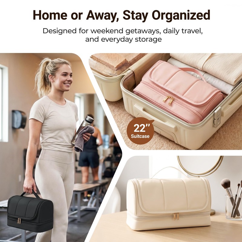 Elviros Travel Hair Tool Organizer for Dyson Airwrap and Shark,