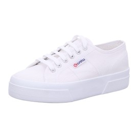 Superga Unisex-Adult 2740 Platform Sneaker, White, 6 Women/4.5 Men