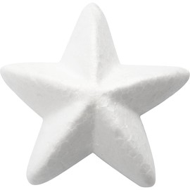 Star, W: 11 cm, Polystyrene, 25 pcs