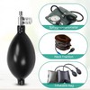 Replacement Black Manual Inflation Blood Pressure Latex Bulb with Bleed