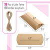 Mr. Pen Kraft Pillow Boxes, 6.3x3.4x1.3 in, 25 Pack with