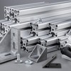 PATIKIL 45 Degree Angle Corner Brackets, 2Pcs 2.32x0.55 Inch Aluminum