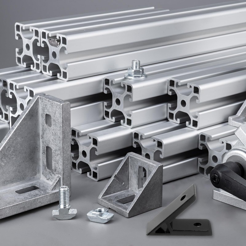 PATIKIL 45 Degree Angle Corner Brackets, 2Pcs 2.32x0.55 Inch Aluminum
