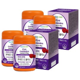 Nutri-D Day Igumi Lutein 12 Plus, 60 tablets, 4 units / 뉴트리디데이 아이구미 루테인 12 플러스, 60정, 4개