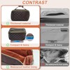 DTXIAQIAO Large capacity travel Makeup bag, waterproof Vegan Leather Cosmetic