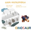 Morbuy Copripiumino per bambini, set da letto singolo blu Dinosaur
