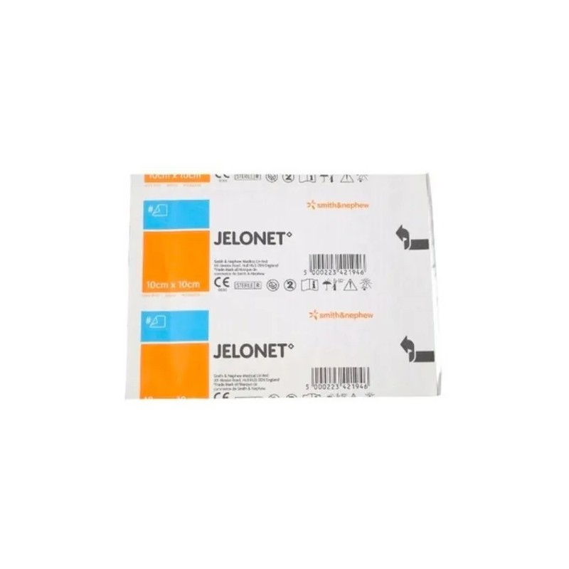 Jelonet 10*10cm Smith & Nephew 10 Piezas Gasa Parafinada