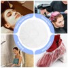200Pcs Disposable Shower Caps, Plastic Clear Hair Cap Large Thick